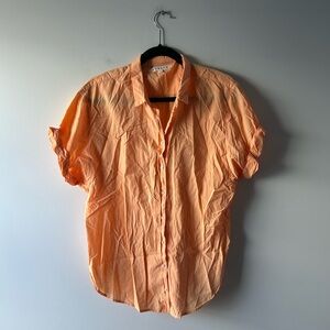 Xirena orange cotton short sleeve top